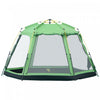 Outsunny Tente De Camping Design Pop-up 6 Personnes, Tente De Randonnee En Tissu A 2 Niveaux Avec 4 Fenetres 2 Portes Sac De Transport Portable Pour La Peche, La Randonnee, Vert
