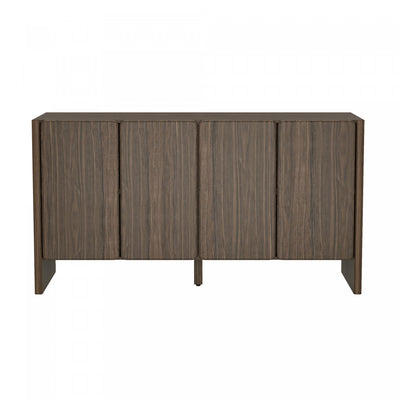 Linda Modern 60" Sideboard in Walnut Brown Buffet | Buffet moderne Linda 60" en noyer brun