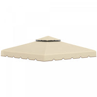 Outsunny 9.8' X 9.8' Toit De Rechange Pour Tonnelle Double Toit Beige