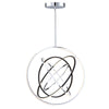 Luminaire suspendu de la collection Trilogy avec lumière à DEL intégrée de 32 po - nickel poli