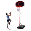 Base Et Panier De Basketball Reglable En Hauteur Costway, Support De Basketball Portable Avec 2 Roues, Base Remplissable, Filet En Nylon Resistant Aux Intemperies