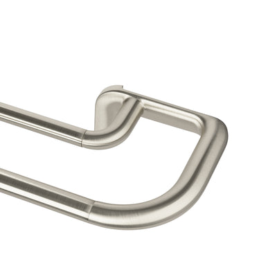 Umbra Twilight Matte Nickel Expandable Double Blackout 3/4" Curtain Rod - 30"-84" | Tringle à rideaux coupe-lumière extensible double Twilight de Umbra nickel mat de 3/4 po - 30 po à 84 po