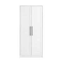 Armoire d’appoint de rangement Elite Premium Home avec 5 tablettes - blanche