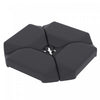 Outsunny Lot de 4 Poids pour Base de Parasol Deporte