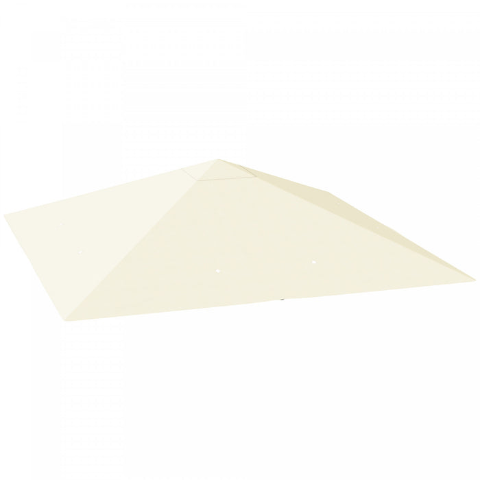 Outsunny Couverture De Remplacement Pour Gazebo Remplacement Du Toit, Creme