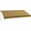 Outsunny 12' X 10' Auvent Retractable, Abri Pare-soleil, Jaune
