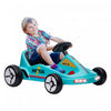 Qaba Kart Pour Enfants, Voiture Electrique Alimentee Par Batterie 6 V Avec Musique, Lumiere, Klaxon, Pour Tout-petits Garcons Et Filles De 3 A 5 Ans, Bleu