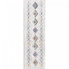 Carpette à poil long Lola à motif de diamants - 2 pi 7 po x 8 pi