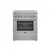 Cuisiniere electrique en acier inoxydable Paolo 30 po, 4,38 pi³ - FFSEL6011-30WHT