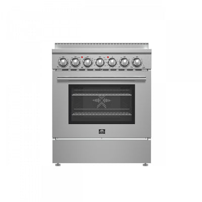 Forno Paolo 30" Stainless Steel Electric Range, 4.38 CU.FT - FFSEL6011-30 | Cuisiniere electrique en acier inoxydable Paolo 30 po, 4,38 pi³ - FFSEL6011-30WHT