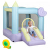 Qaba Chateau Gonflable Avec Souffleur Et Toboggan