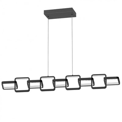 Dainolite Patsy LED Horizontal Pendant 59w Matte Black White Silicone Diffuser Lamp|Luminaire suspendu horizontal Patsy de Dainolite en silicone blanc qui diffuse la lumière, avec fini noir mat et ampoule à DEL de 59 W