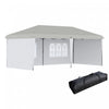 Outsunny 10'x 20' Abri Instantane Tente De Partie, Auvent D'exterieur Avec Sac De Transport, Blanc