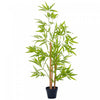 Outsunny Bambou Artificiel, Plante Decorative 4pi en Pot