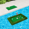 Costway Rectangulaire Flottant Golf Vert Pour La Piscine Comprend Le Tapis De Golf Frappant 6 Balles De Golf