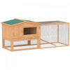 Pawhut Clapier En Bois Pour Lapin Avec Enclos
