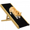 Pawhut Rampe Pour Chien, Rampe En Bois De 33 Pouces Pour Lit Et Canape, Rampe Pliable Pour Chien Avec 4 Niveaux De Hauteur Ajustable Pour Petits Et Moyens Chiens, Bois Naturel
