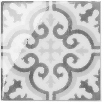 Smart Tiles Peel and Stick 4-Sheet 7.75 x 7.75 Backsplash - Vintage Girona Cordu|Dosseret Smart Tiles peler et coller 7,75 x 7,75, 4 feuilles - Vintage Girona Cordu