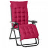 Chaise Inclinable A Gravite Zero Outsunny Avec Dossier Reglable, Rouge Vin
