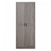 Armoire de rangement moderne Cornelia 30\" en gris (7 etageres)