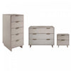 Ensemble de commode moderne Granville 3 pieces en gris clair