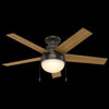 Ventilateur de plafond à profil bas Anslee avec luminaire - Bronze