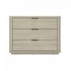 Table de nuit moderne Evelyn 32\" en bois naturel (3 tiroirs)