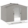 Abri de jardin Outsunny 9' x 6' avec kit de fondation en acier