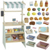 Epicerie pour enfants Qaba, supermarche avec caisse enregistreuse, tableau noir et accessoires varies, etal de marche pour enfants, cadeau pour tout-petits garcons et filles, vert