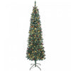 HOMCOM Sapin de Noel Artificiel fin 7pi Pre-Illumine