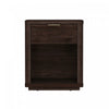 Table de nuit moderne Evelyn 20\" en brun (1 tiroir)