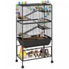 5 Tier Rolling Hamster Cage With Storage Shelf For Syrian