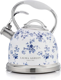 Bouilloire sur la cuisinière Laura Ashley en acier inoxydable, rosier de Chine - VQ-SBNK057-LACR-CA