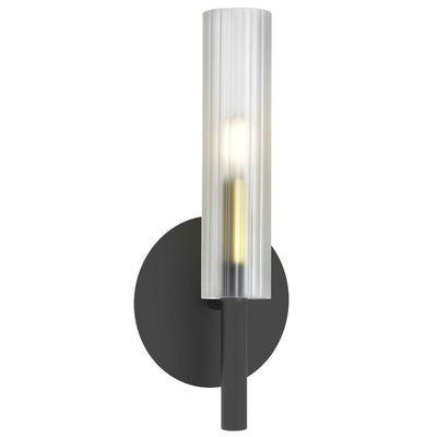 Dainolite Wand 1 Light Wall Sconce Matte Black/Aged Brass Frosted Glass Lamp|Applique murale Wand de Dainolite en verre givré, avec fini noir mat et laiton vieilli, et 1 ampoule