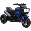 Aosom Pedale Electrique Moto Pour Enfants Jouet 6v Alimente Par Batterie Avec Klaxon De Musique Phares Moto Pour Filles Garcon 37-95 Mois Bleu