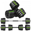 Soozier Ensemble d'halteres reglables avec poignees antiderapantes, 66LB