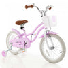 Costway 16\" Enfants Velo Tout-petit Velo Reglable Avec Roue D'entrainement Pour Fille De 4 A 7 Ans