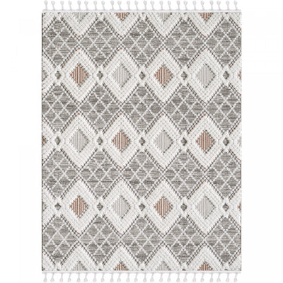 Quinto Twinkle Orange Shag Area Rug - 6'3" x 9'|Carpette à poil long Quinto Twinkle orange - 6 pi 3 po x 9 pi