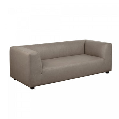 Lukas Contemporary Modern 89" Upholstered Sofa in Taupe | Canape contemporain moderne Lukas 89" tapisse en taupe