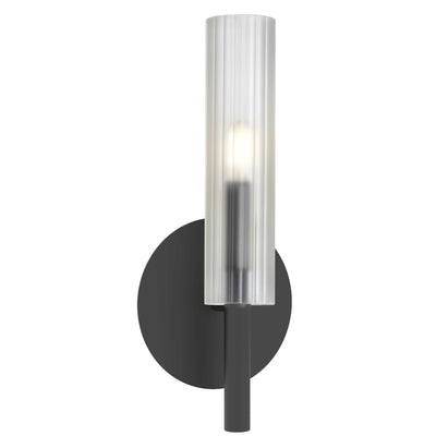 Dainolite Wand 1 Light Wall Sconce Matte Black Frosted Glass Lamp|Applique murale Wand de Dainolite en verre givré, avec fini noir mat et 1 ampoule