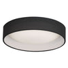 Plafonnier affleuré Cfled de Dainolite de 15 po avec abat-jour noir