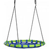 Outsunny Balancoire Ronde de 100 cm pour Enfants avec Hauteur Reglable