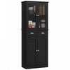 HOMCOM Armoire de rangement garde-manger de cuisine 61\" avec etageres