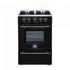 Cuisiniere a gaz autonome Breno de 24 po, noire – FFSGS6290-24BLK.