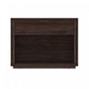 Table de nuit moderne Evelyn 32\" en brun (1 tiroir)