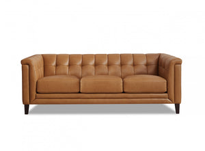 Hydeline Bodie Fauteuil en cuir – Brun