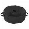 Outsunny Sac de sable de poids de base de parasol rond noir