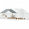 Poulailler En Metal Avec Housse Impermeable, 9.8x19.7x6.4'