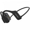 Casque d’écoute autour du cou à oreilles ouvertes Mercato de OPN Sound noir avec Bluetooth et microphone