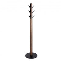 Portemanteau moderne Flapper de Umbra en bois - noir et noyer